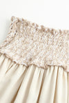 SWAYING/KNIT handmade crochet patchwork skirt SW24SS3B28 apricot